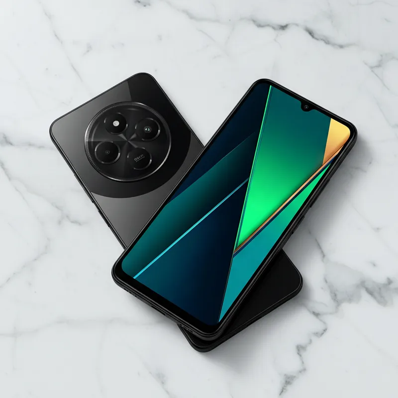 Xiaomi Poco C75 8GB RAM negro diseño y cámara - Smartphone Tecno Bend