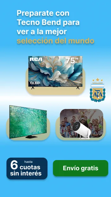 Productos tecnológicos para ver a la selección Argentina en el mundial - Tecno Bend